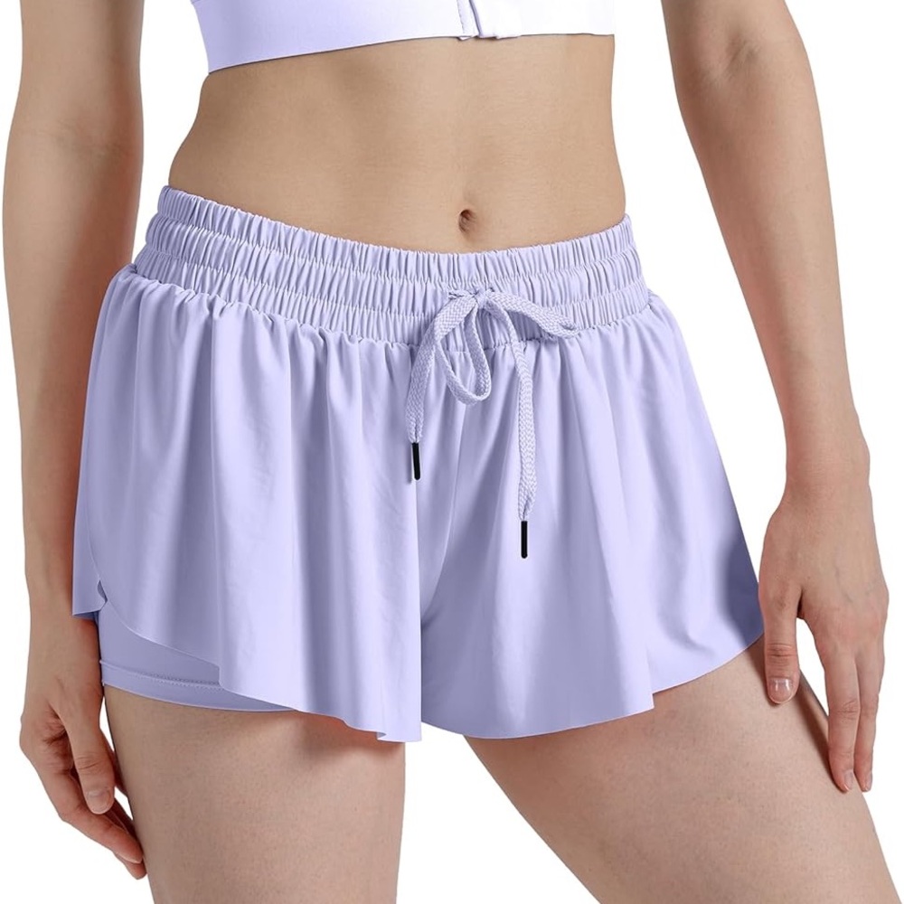 Women’s lilac flows running shorts